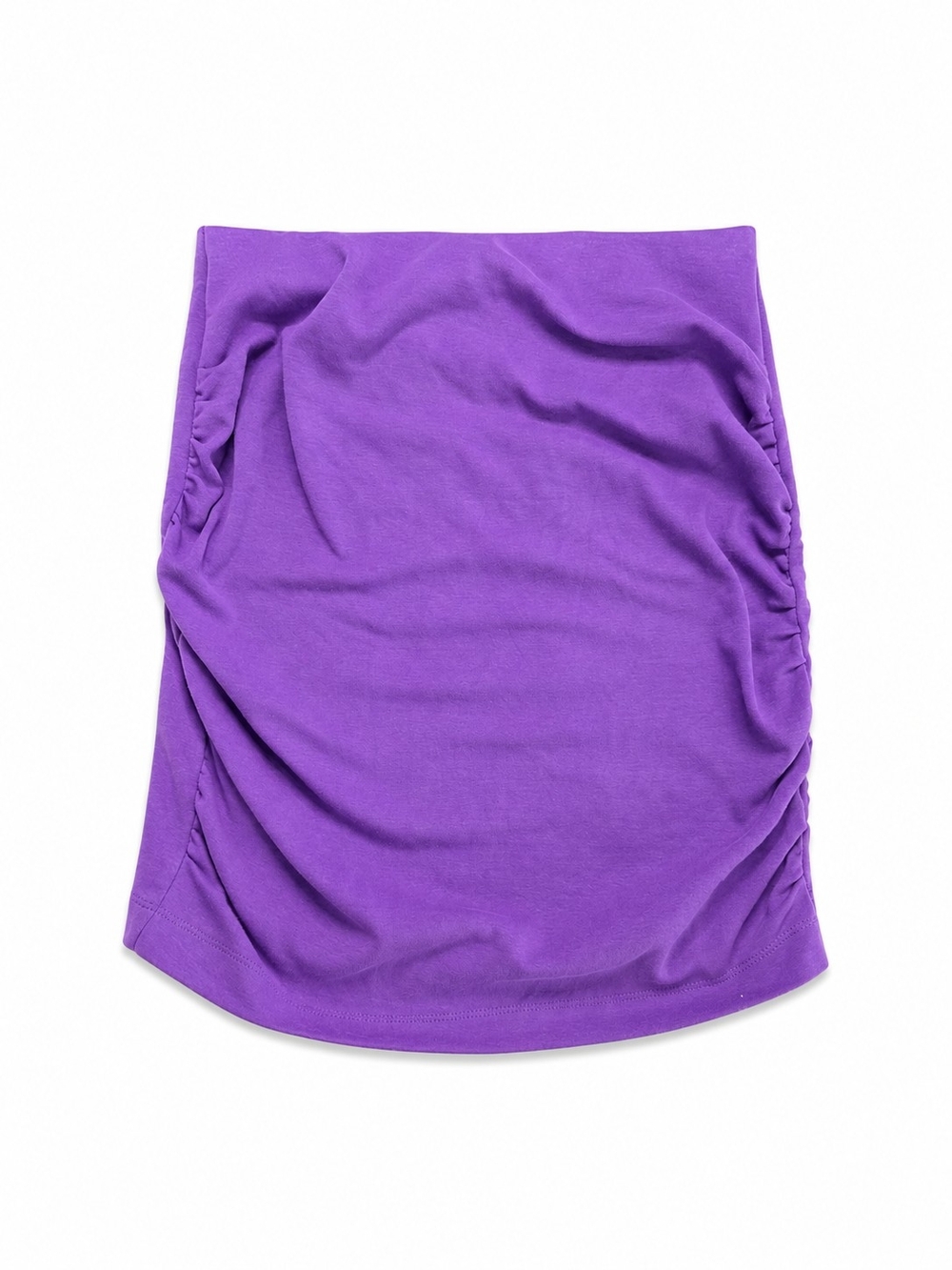 Zara Violet Ruched Mini Skirt NWT Size Large